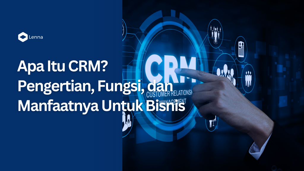 Ilustrasi sistem CRM (Customer Relationship Management) yang digunakan untuk mengelola data pelanggan, meningkatkan penjualan, dan memperkuat hubungan dengan pelanggan.